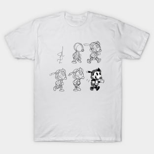 Cartoon Character Step by Step T-Shirt